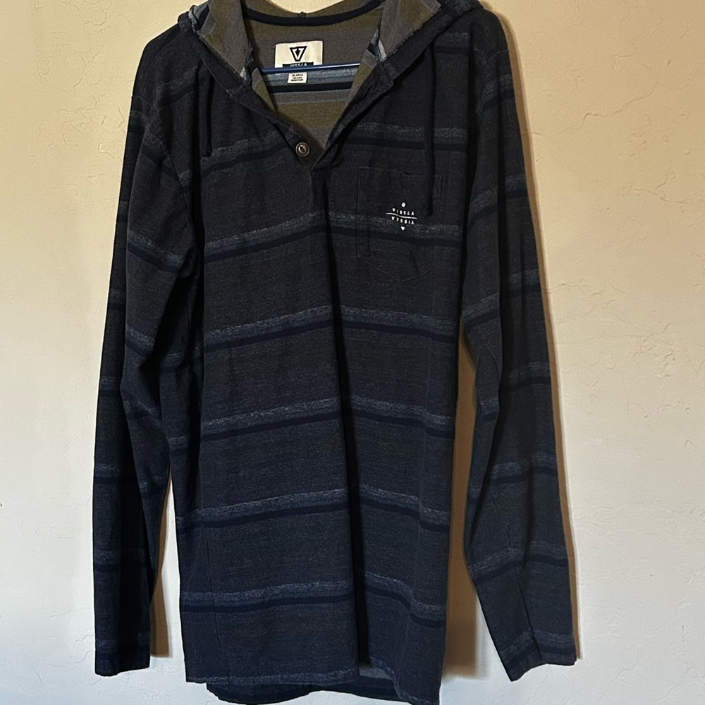 VISSLA Blue Hooded Sweatshirt Casual Comfort